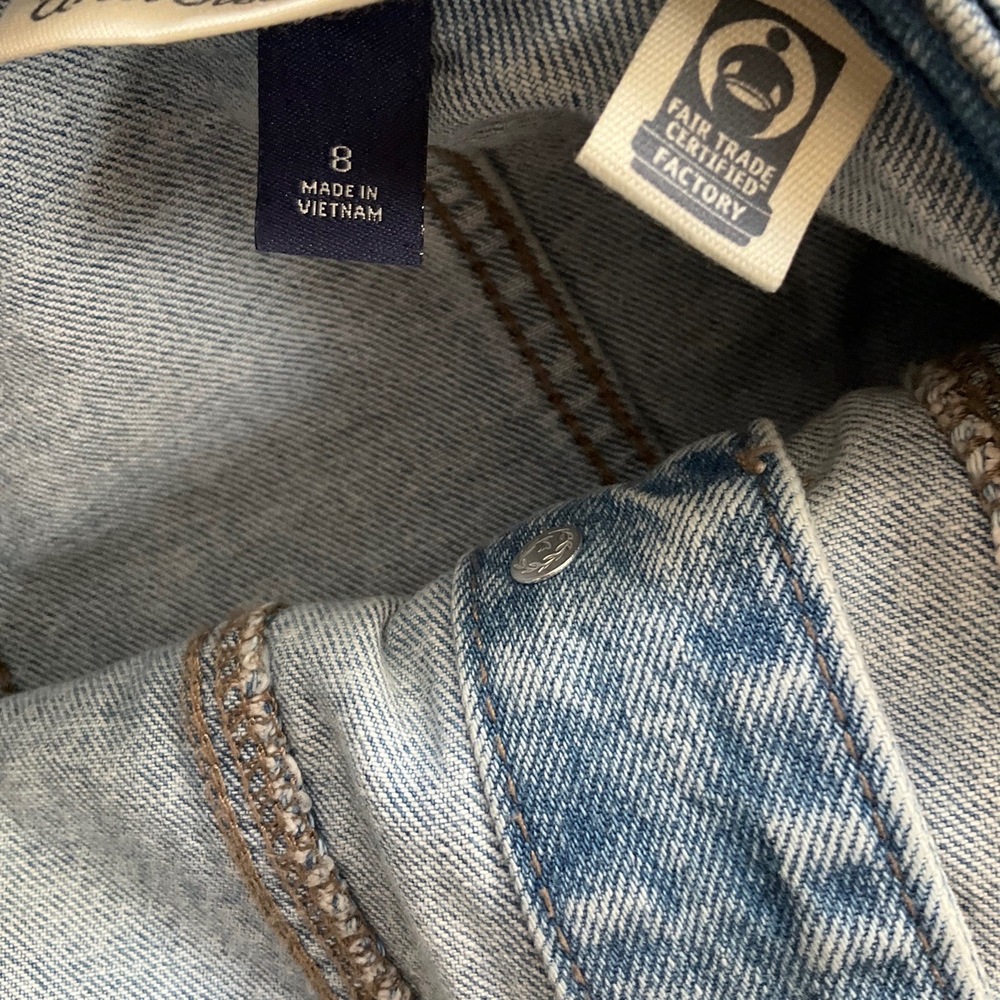 Universal Thread Blue Button Front Sleeveless Fro… - image 3